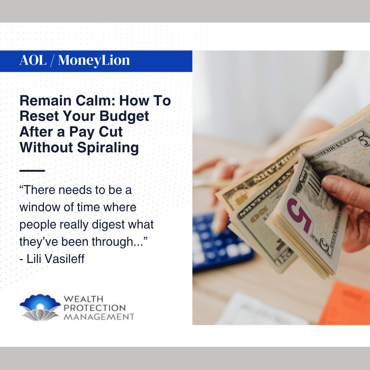MoneyLion / AOL – Lili Vasileff: Remain Calm: How To Reset Your Budget After a Pay Cut Without Spiraling