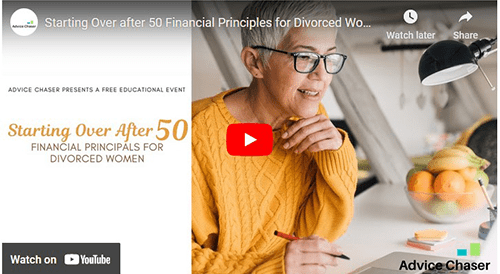Starting Over after 50 Financial Principles for Divorced Women