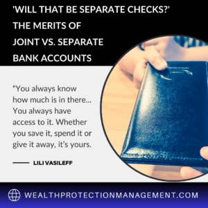 joint vs separate bank accounts