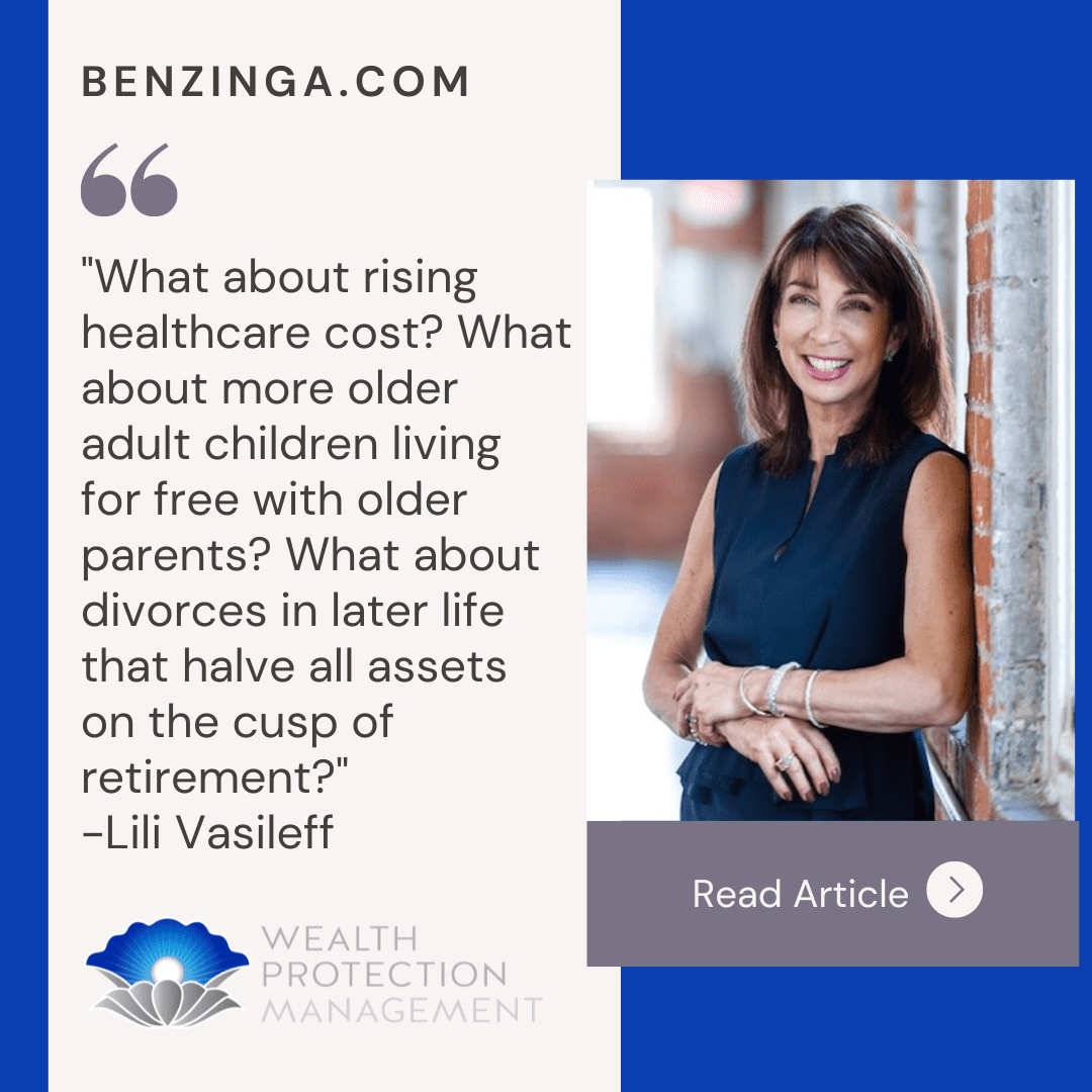 Lili Vasileff quoted in the media - challenging the $1 Million retirement myth! Benzinga article.