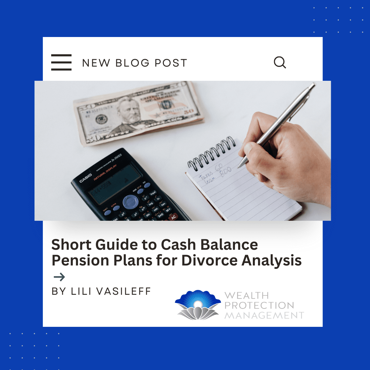 Short Guide to Cash Balance Pension Plans by Lili Vasileff